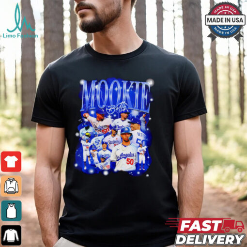 Mookie Betts Bootleg Los Angeles Dodgers baseball shirt