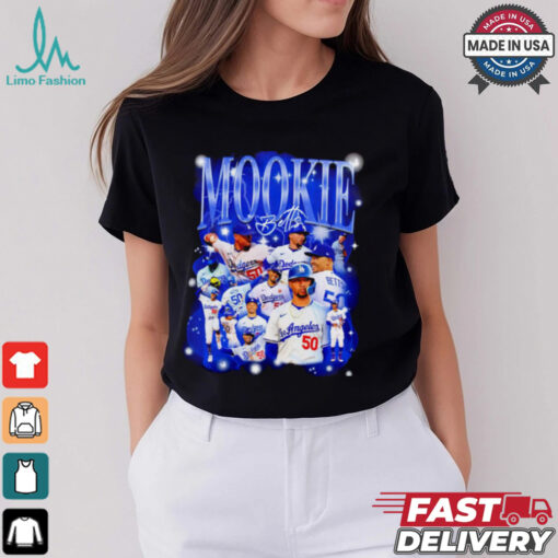 Mookie Betts Bootleg Los Angeles Dodgers baseball shirt