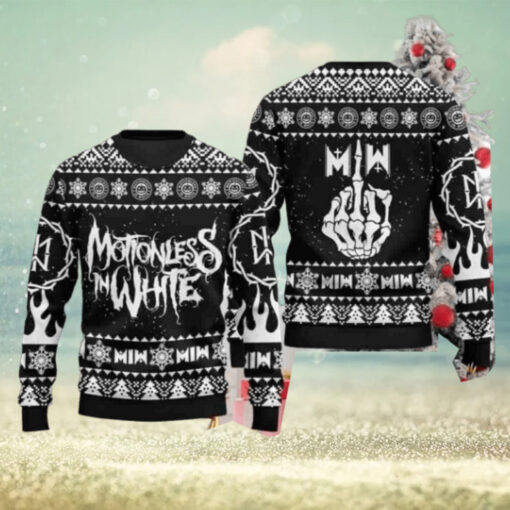 Motionless In White Band Christmas Sweater Chirstmas Gifts 2024 Xmas For Family And Friends Ugly Sweater