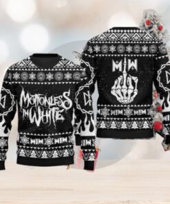 Motionless In White Band Christmas Sweater Chirstmas Gifts 2024 Xmas For Family And Friends Ugly Sweater