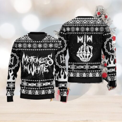 Motionless In White Band Christmas Sweater Chirstmas Gifts 2024 Xmas For Family And Friends Ugly Sweater