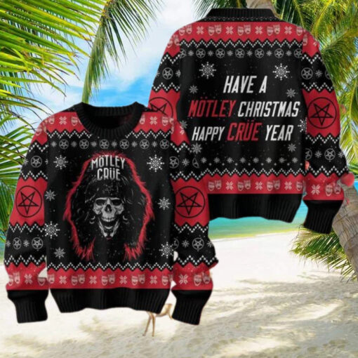 Motley Crue Have A Motley Christmas Happy Crue Year Ugly Christmas Sweater Chirstmas Gifts 2024 Xmas For Family And Friends Ugly Sweater