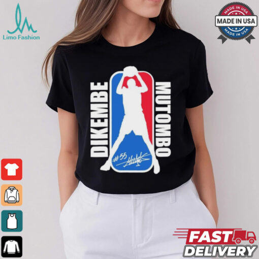 NBA Dikembe Mutombo No. 55 signature logo shirt