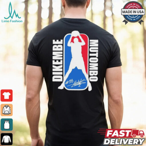 NBA Dikembe Mutombo No. 55 signature logo shirt