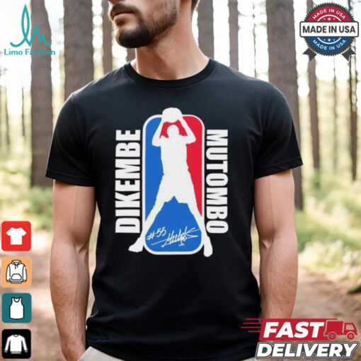 NBA Dikembe Mutombo No. 55 signature logo shirt