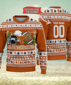 NCAA Texas Longhorns Logo Team Football Custom Knitted Ugly sweater