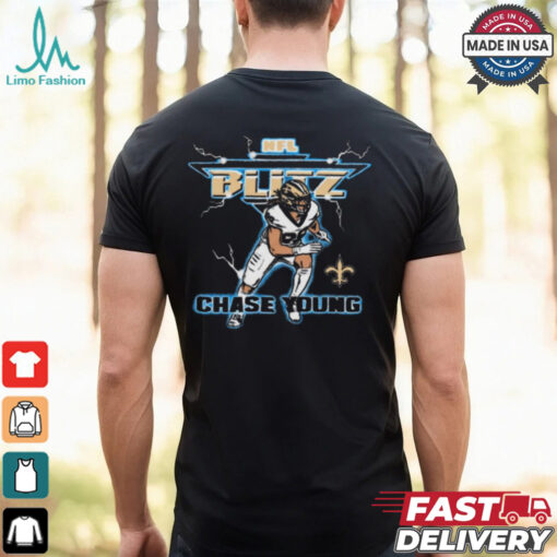 NFL Blitz New Orleans Saints Chase Young t shirt