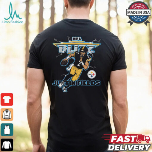 NFL Blitz Pittsburgh Steelers Justin Fields t shirt