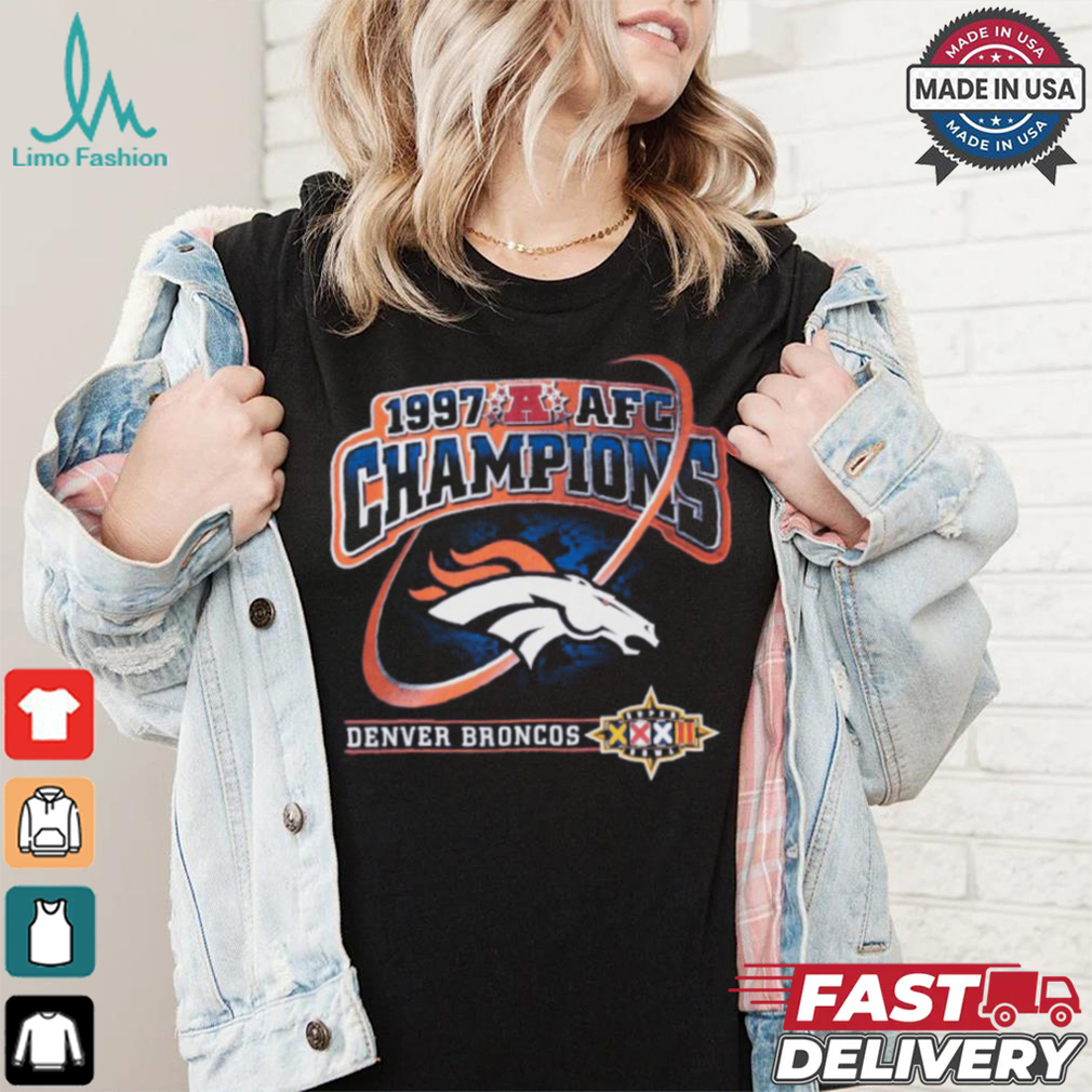 NFL Denver Broncos AFC Champions 1997 Tee Shirt NFL Denver Broncos AFC Champions 1997 Tee Shirt