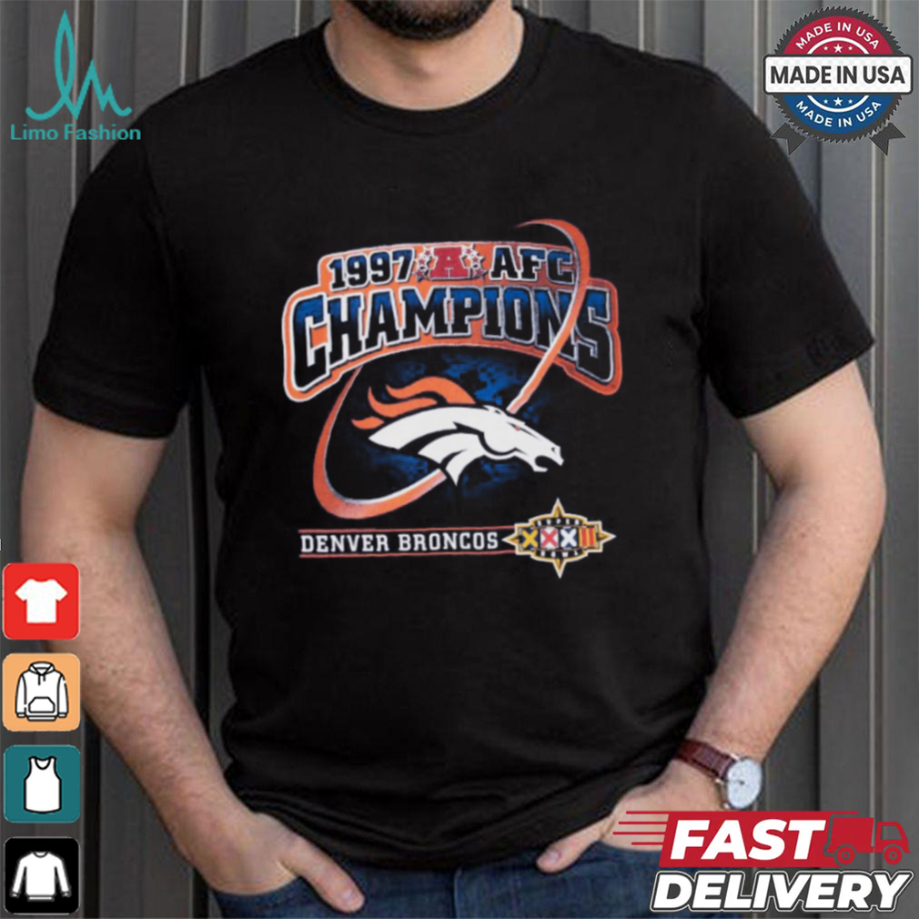 NFL Denver Broncos AFC Champions 1997 Tee Shirt NFL Denver Broncos AFC Champions 1997 Tee Shirt