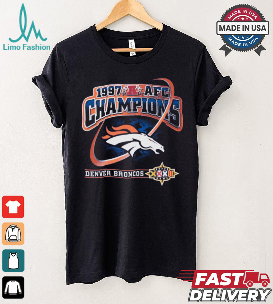 NFL Denver Broncos AFC Champions 1997 Tee Shirt NFL Denver Broncos AFC Champions 1997 Tee Shirt