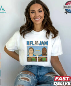 NFL Jam Los Angeles Chargers Herbert And Dobbins 2024 t shirt