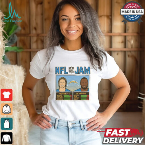 NFL Jam Los Angeles Chargers Herbert And Dobbins 2024 t shirt