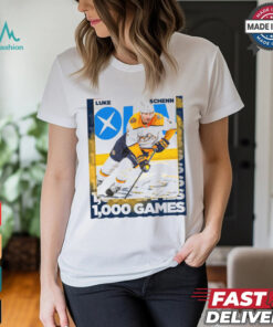 Nashville Predators Congratulations to Luke Schenn for reaching 1,000 career NHL games Poster t shirt