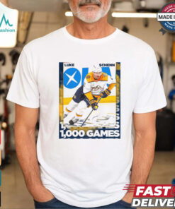 Nashville Predators Congratulations to Luke Schenn for reaching 1,000 career NHL games Poster t shirt