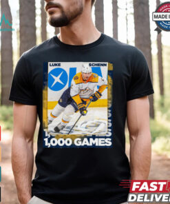 Nashville Predators Luke Schenn reaching 1,000 career NHL games Poster t shirt