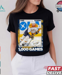 Nashville Predators Luke Schenn reaching 1,000 career NHL games Poster t shirt