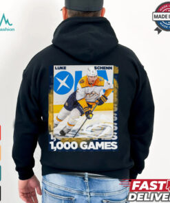Nashville Predators Luke Schenn reaching 1,000 career NHL games Poster t shirt