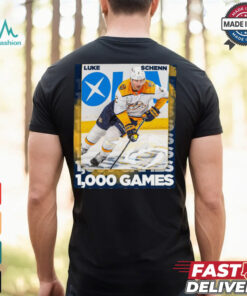Nashville Predators Luke Schenn reaching 1,000 career NHL games Poster t shirt