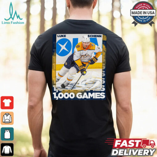 Nashville Predators Luke Schenn reaching 1,000 career NHL games Poster t shirt