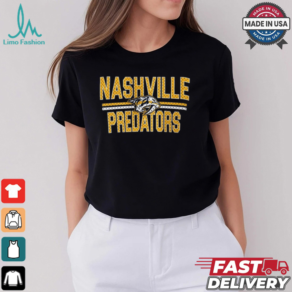 Nashville Predators Starter Mesh Look Team Name Logo Pullover shirt Nashville Predators Starter Mesh Look Team Name Logo Pullover shirt