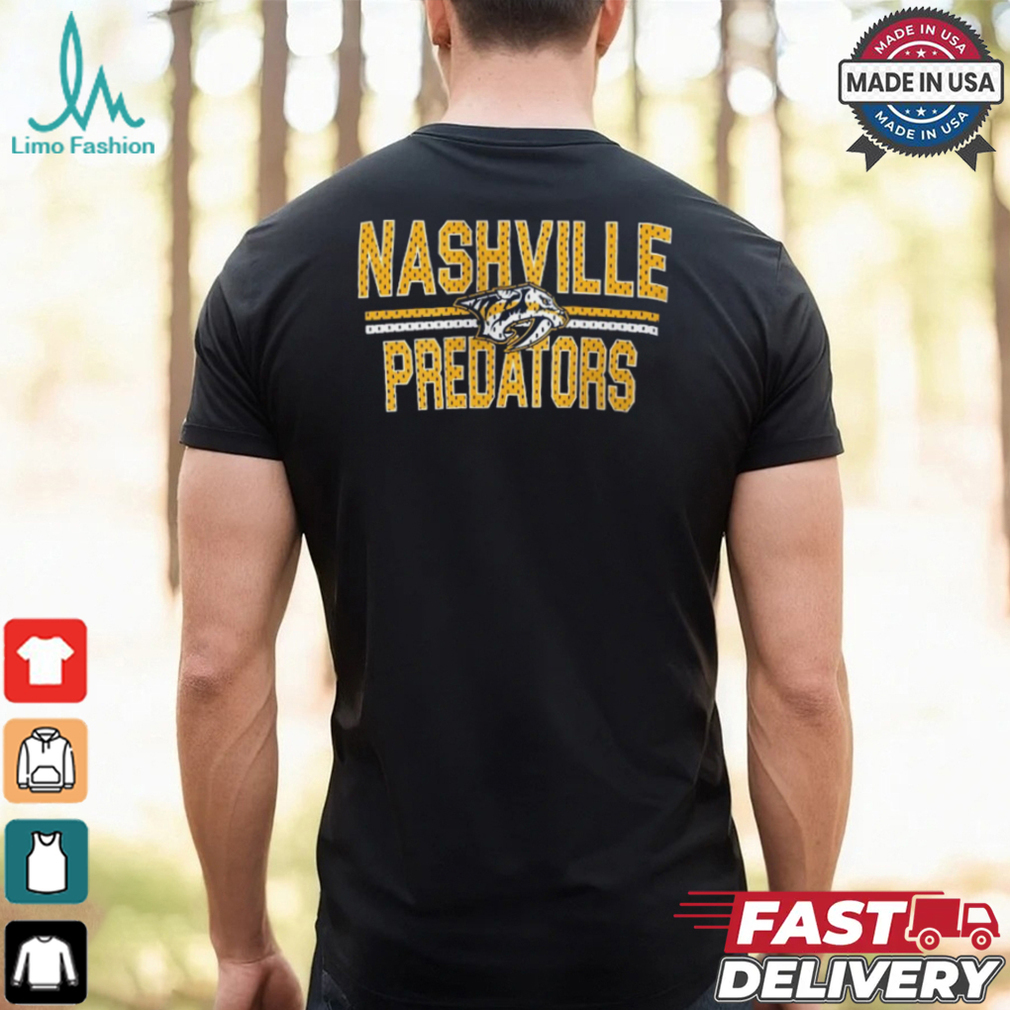 Nashville Predators Starter Mesh Look Team Name Logo Pullover shirt Nashville Predators Starter Mesh Look Team Name Logo Pullover shirt