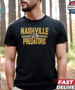 Nashville Predators Starter Mesh Look Team Name Logo Pullover shirt