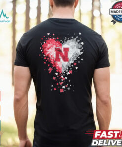 Nebraska Cornhuskers Crystal Heart Shirt