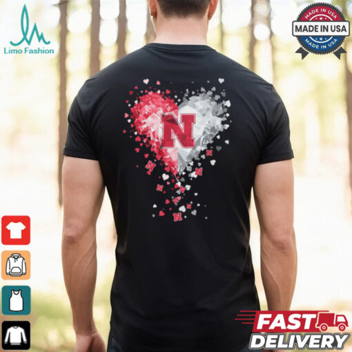 Nebraska Cornhuskers Crystal Heart Shirt