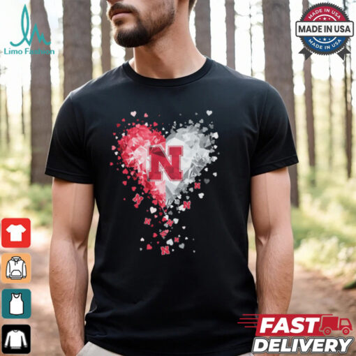 Nebraska Cornhuskers Crystal Heart Shirt