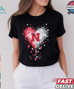 Nebraska Cornhuskers Crystal Heart Shirt