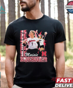 Nebraska Volleyball Maisie Boesiger 90s Retro t shirt