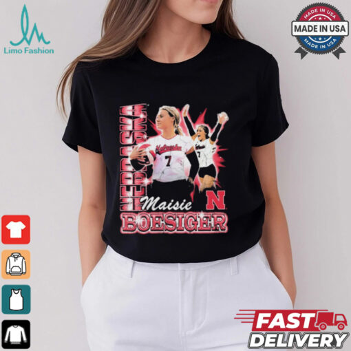 Nebraska Volleyball Maisie Boesiger 90s Retro t shirt