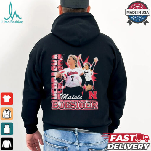 Nebraska Volleyball Maisie Boesiger 90s Retro t shirt