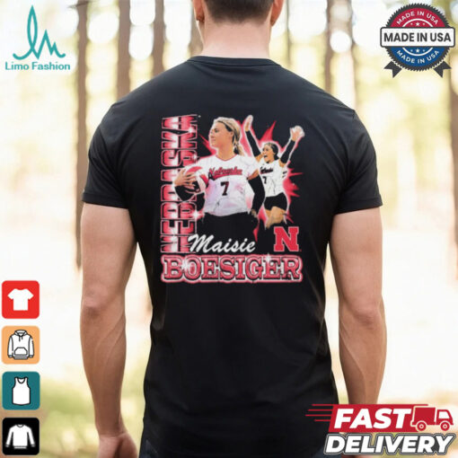 Nebraska Volleyball Maisie Boesiger 90s Retro t shirt