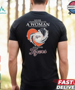 Never Underestimate A Woman Who Understands Baseball And Loves Detroit Tigers X Diamonds Shirt