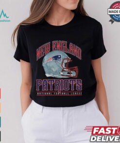 New England Patriots Helmet Garment Dyed Heavyweight T Shirt