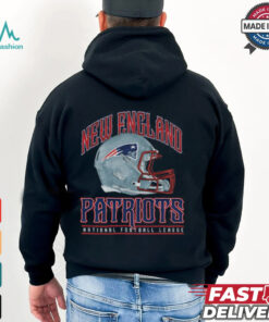 New England Patriots Helmet Garment Dyed Heavyweight T Shirt