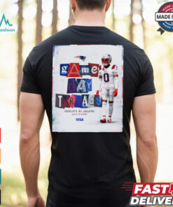 New England Patriots Same Day Threads Patriots At Jacksonville Jaguars White On Silver Poster t shirt