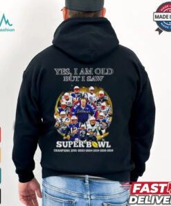 New England Patriots yes I am old but I saw Super Bowl Champions 6 Times signature shirt