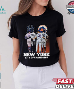 New York City Of Champions New York Yankees And New York Mets Signatures 2024 T shirt