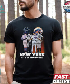 New York City Of Champions New York Yankees And New York Mets Signatures 2024 T shirt
