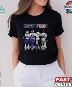 New York City Sports Buffalo Bills And New York Yankees Diggs Allen Aaron Judge And Anthony Rizzo Signatures 2024 T shirt