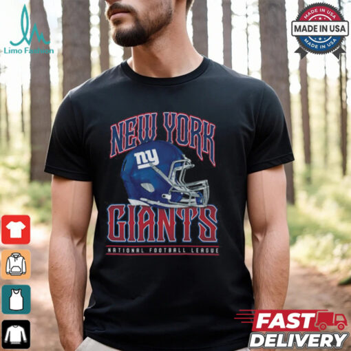 New York Giants Helmet Garment Dyed Heavyweight T Shirt