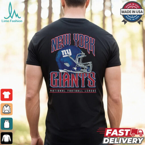 New York Giants Helmet Garment Dyed Heavyweight T Shirt