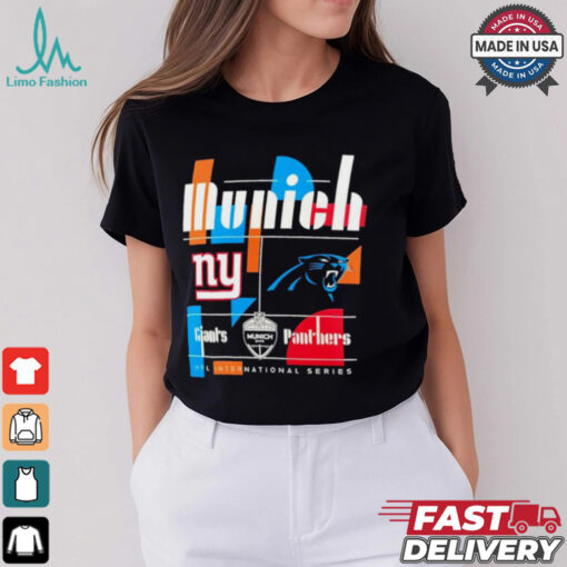 New York Giants vs Carolina Panthers International Games Munich 2024 NFL logo shirt