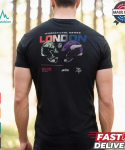 New York Jets vs. Minnesota Vikings Nike International Games London 2024 T Shirt