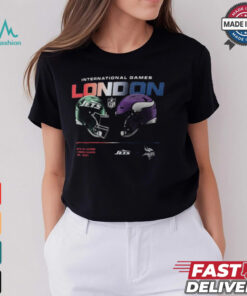 New York Jets vs. Minnesota Vikings Nike International Games London 2024 T Shirt