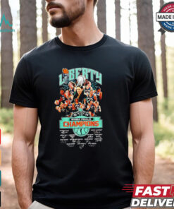 New York Liberty 2024 WNBA Finals Champions signature shirt