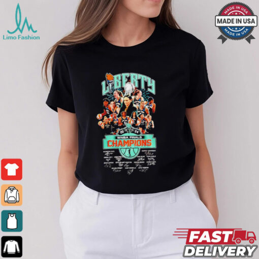 New York Liberty 2024 WNBA Finals Champions signature shirt